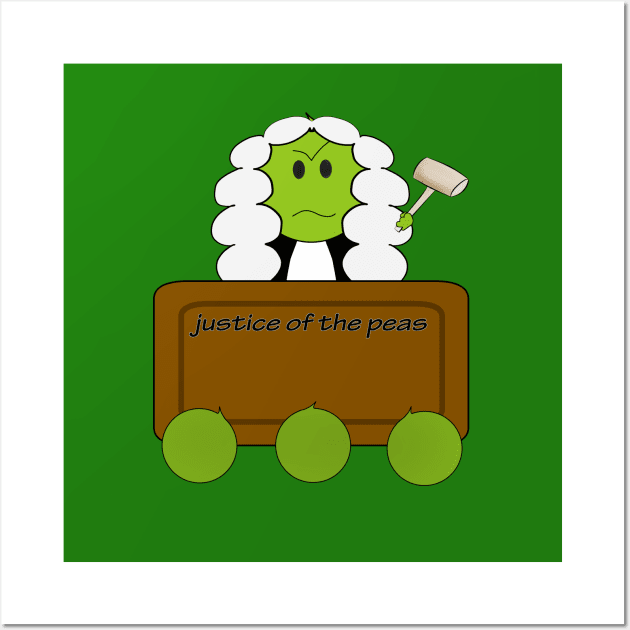 Justice of the peas Wall Art by shackledlettuce